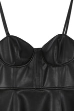 Load image into Gallery viewer, Vegan leather bustier mini dress - Exotica Luxe Boutique