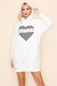 AMOUR HOODIE DRESS - Exotica Luxe Boutique