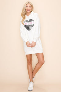 AMOUR HOODIE DRESS - Exotica Luxe Boutique