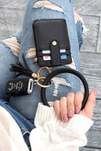 Load image into Gallery viewer, Key Ring Wallet Bracelet ID Zip Up - Exotica Luxe Boutique