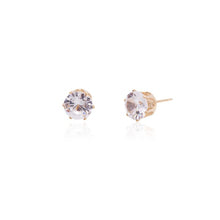 Load image into Gallery viewer, CUBIC ZIRCONIA STUD EARRINGS - Exotica Luxe Boutique