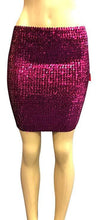 Load image into Gallery viewer, WOMEN&#39;S SEQUIN MINI SKIRT