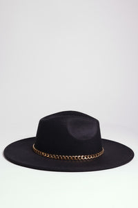 FASHIONISTA CHAIN FEDORA - Exotica Luxe Boutique