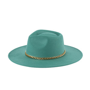 FASHIONISTA CHAIN FEDORA - Exotica Luxe Boutique