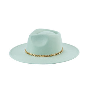 FASHIONISTA CHAIN FEDORA - Exotica Luxe Boutique