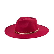 Load image into Gallery viewer, FASHIONISTA CHAIN FEDORA - Exotica Luxe Boutique