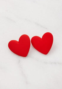 HEART SHAPED FASHION EARRINGS - Exotica Luxe Boutique