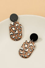 Load image into Gallery viewer, Leopard print oval drop earrings - Exotica Luxe Boutique