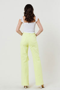 DISTRESSED WIDE CUT STRAIGHT LEG JEANS - Exotica Luxe Boutique