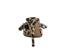 Load image into Gallery viewer, Joelle High Heel Bow Tie Leopard Print Mules - Exotica Luxe Boutique