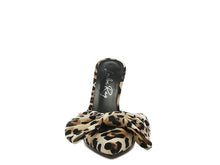 Load image into Gallery viewer, Joelle High Heel Bow Tie Leopard Print Mules - Exotica Luxe Boutique