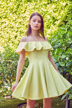 Load image into Gallery viewer, A LINE RUFFLE DRESS - Exotica Luxe Boutique