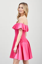 Load image into Gallery viewer, A LINE RUFFLE DRESS - Exotica Luxe Boutique