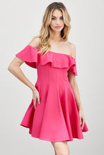 Load image into Gallery viewer, A LINE RUFFLE DRESS - Exotica Luxe Boutique