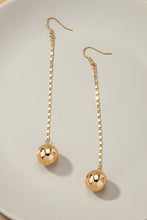 Load image into Gallery viewer, Long chain with dangling ball drop earrings - Exotica Luxe Boutique