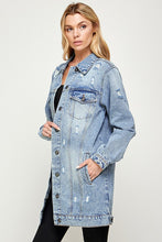 Load image into Gallery viewer, DENIM 3/4 QUARTER JACKETS DISTRESSED WASHED - Exotica Luxe Boutique