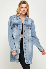 Load image into Gallery viewer, DENIM 3/4 QUARTER JACKETS DISTRESSED WASHED - Exotica Luxe Boutique