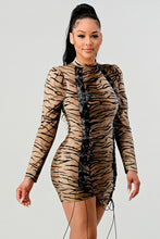 Load image into Gallery viewer, Athina transition animal print mini dress