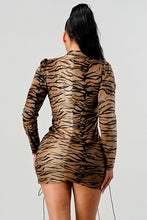 Load image into Gallery viewer, Athina transition animal print mini dress