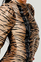 Load image into Gallery viewer, Athina transition animal print mini dress