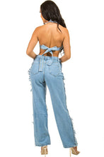 Load image into Gallery viewer, SEXY DENIM TWO PIECE PANT SET