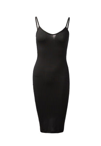 Black Spaghetti Dress - Exotica Luxe Boutique