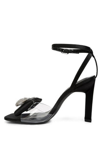 Etherium Bow With Heeled Sandals - Exotica Luxe Boutique