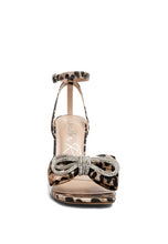 Load image into Gallery viewer, Etherium Bow With Heeled Sandals - Exotica Luxe Boutique