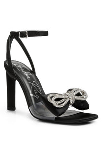 Etherium Bow With Heeled Sandals - Exotica Luxe Boutique