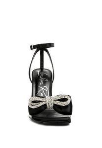 Etherium Bow With Heeled Sandals - Exotica Luxe Boutique