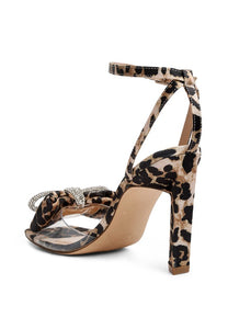 Etherium Bow With Heeled Sandals - Exotica Luxe Boutique