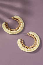 Load image into Gallery viewer, Cord braided link chain hoop earrings - Exotica Luxe Boutique