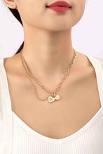 Load image into Gallery viewer, Asymmetric mix chain with heart pendant necklace - Exotica Luxe Boutique