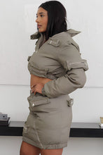 Load image into Gallery viewer, PUFFER JACKET AND SKIRT SET