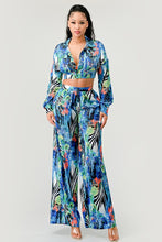 Load image into Gallery viewer, Tropical Mirage Palazzo Set