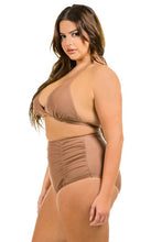 Load image into Gallery viewer, Two Piece High Waist with Rughe Front