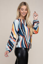 Load image into Gallery viewer, Boat Neck Bishop Sleeve Blouse - Exotica Luxe Boutique