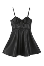 Load image into Gallery viewer, Vegan leather bustier mini dress - Exotica Luxe Boutique