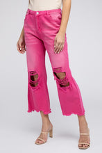 Load image into Gallery viewer, Distressed Vintage Washed Wide Leg Pants