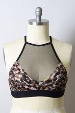 Load image into Gallery viewer, Curvy Gyrl Mesh Print High Neck Bralette - Exotica Luxe Boutique