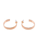 Load image into Gallery viewer, HALF HOOP STUD EARRING - Exotica Luxe Boutique