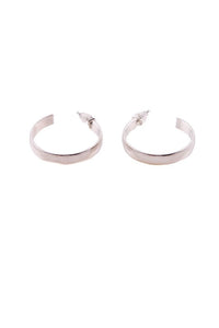 HALF HOOP STUD EARRING - Exotica Luxe Boutique