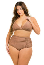 Load image into Gallery viewer, Two Piece High Waist with Rughe Front