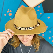 Load image into Gallery viewer, Leopard Band Fedora Hat - Exotica Luxe Boutique