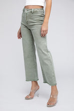 Load image into Gallery viewer, Acid Wash Frayed Cutoff Hem Straight Wide Pants - Exotica Luxe Boutique